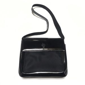 BLOW OUT SALE !!!! VINTAGE GIANNI VERSACE PATENT LEATHER SHOULDER BAG